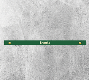Faixa de Gôndola Snacks 75x4,5cm - Empório