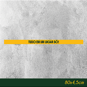 Faixa de Gôndola Tudo em um lugar Só 80x4,5cm - Empório