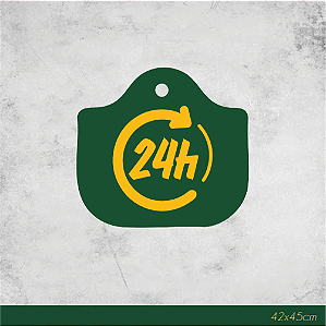 Luminoso 24Hrs 42x45cm Uso Externo