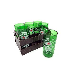 Kit com 6 copos da Heineken