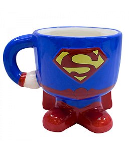 Caneca Porcelana Corpo Superman 450ml - Liga da Justiça