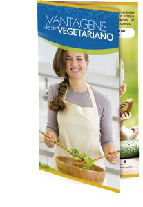 FOLHETO VANTAGENS DE SER VEGETARIANO