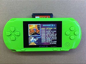 Videogame portátil 3 '16 bits retro PXP3 Slim Station 2pcs cartão de jogo integrado 150 jogos clássicos