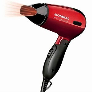 Secador de Cabelo Mondial Max Travel Mini Portátil p/ Viagem Dobrável