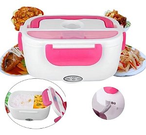 Marmita Elétrica Portátil Bivolt Viagem - Rosa