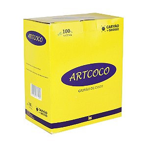 Carvão de Coco Hexagonal Art Coco - Grosso
