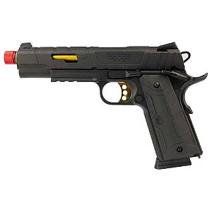 Pistola Airsoft 1911 Gold Green Gás Blowback - 6mm - Rossi
