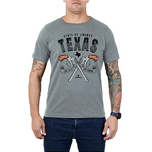 T-Shirt Concept Texas Cinza - Invictus