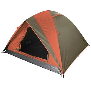 Barraca de Camping Venus Ultra 6 Pessoas - Laranja e Verde - Guepardo