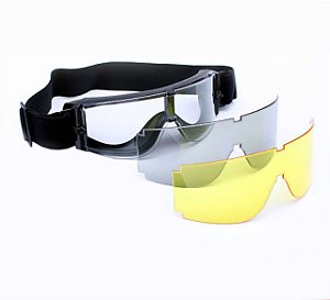 ÓCULOS DE PROTEÇÃO X800 COM 3 LENTES