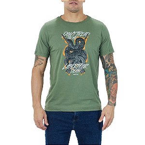 T-Shirt Concept Liberty Or Death Verde - Invictus