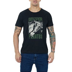 T-Shirt Concept Semper Paratus Preta - Invictus