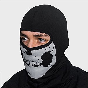 Balaclava Touca Caveira PRETA - Bravo