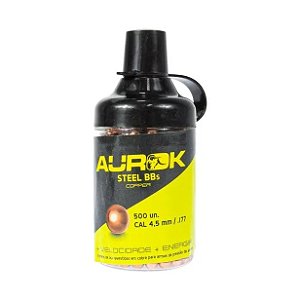 Esfera de Aço Stell Cobreada BBs 4,5mm - 500un - Aurok