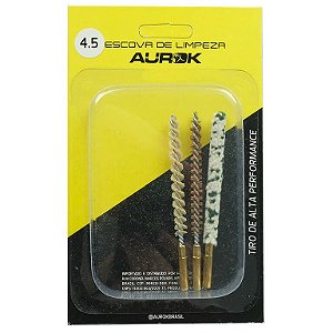 Escovas Reposção de Arma Longa Feltro, Latão e Nylon cal.4,5mm (Femea)