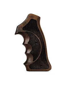 Empunhadura em Madeira "Aptus Grip" Modelo Competição Multiframe s/ Logo Piramide 3D -Tom Escuro - MBT