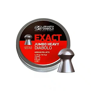 Chumbinho Jumbo Exact Heavy 5,5mm Cal.22 18,13gr. (250un) - JSB