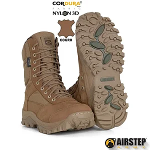 Coturno Tático Confort ML Cordura/Couro - Coyote - Airstep