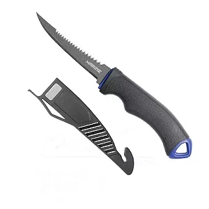 Faca Fillet MFK4T 10cm Teflon c/ Serra - Marine