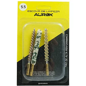 Escovas Reposção de Arma Longa Feltro, Latão e Nylon cal.5,5mm (Femea)