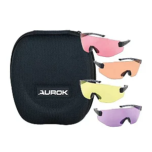 Óculos de Proteção  Trap c/ 04 lentes Intercambiáveis em cores diferentes - Aurok