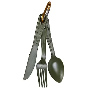 Kit Talheres p/ Camping Composto por 03 Peças - Shotgun