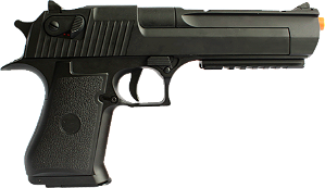 Pistola Airsoft Elétrica D.Eagle CM121 - 6mm + Capa + Alvo - Cyma