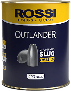 Chumbinho Slug Outlander 5.5mm (200un) - Rossi