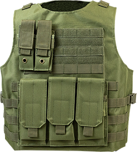 Colete Tático Modular Armor - Verde Militar - Rossi