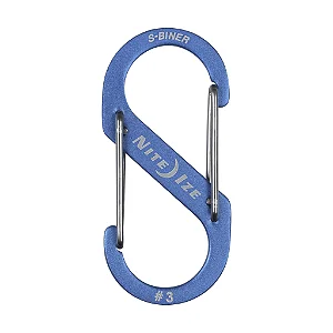 Mosquetão em Alumínio S-Biner 3 Azul - Nite Ize
