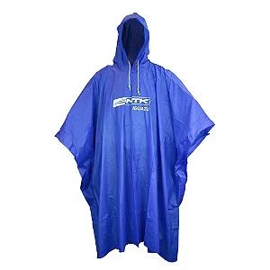 Poncho Impermeável Iguazú Com Capuz Leve e Resistente para Chuva, Trilhas e Pesca - Azul - Nautika