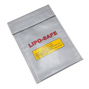Bolsa Anti-Chama de Carregador Bateria Lipo 20x10cm