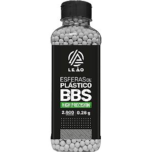 Esfera Plástica Airsoft BBs (2.800un. 0,28g) 6mm - Leão