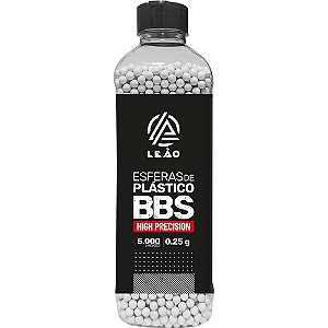 Esfera Plástica Airsoft BBs (5.000un. 0,25g) 6mm - Leão