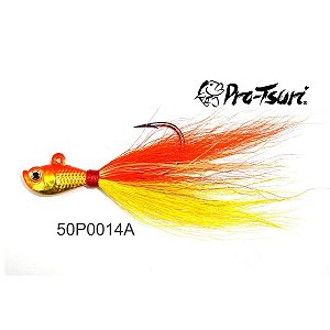 Isca Artificial Mod. Elo Jig Bucktail Simples Cichla JBS11FT c/ Anzol 2/0 Peso 11gr. - Pro-Tsuri