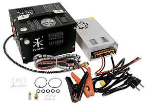 Compressor Compacto de Ar portátil 300 Bar Alta Pressão 12v - Rossi