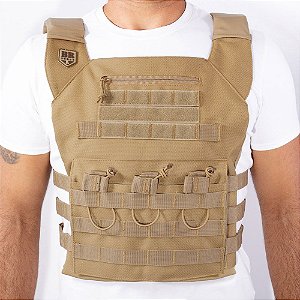 COLETE MODULAR COURAÇA PLATE CARRIER - BR FORCE - COYOTE