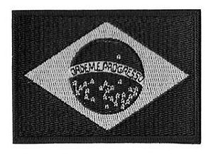 PATCH BORDADO BRASIL COM SEU NOME