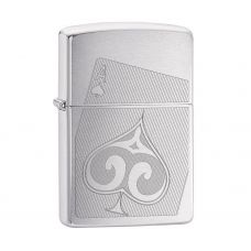 ISQUEIRO ZIPPO -  ACE OF SPADES BRUSHED  - 4111