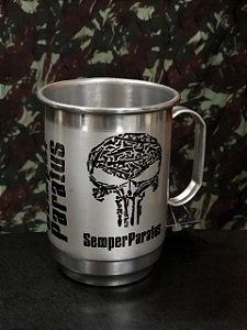 CANECA DE  ALUMÍNIO TRADICIONAL 650ML - SEMPER PARATUS