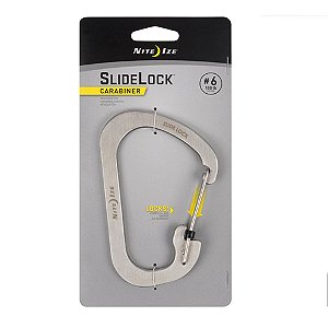 Mosquetão Carabiner Trava Slidelock 6 em Aço Inox - Nite Ize