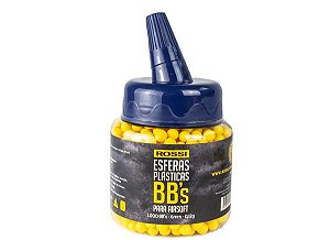 Esfera Plástica BBs Rossi 0,12g - Pote com 1.000 Bolinhas