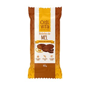 BOLINHO DE MEL 40G COBERTO COM CHOCOLATE