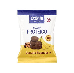 BISCOITO PROTEICO DE BANANA E CANELA 40G