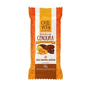 BOLINHO DE CENOURA COBERTO COM CHOCOLATE 40G