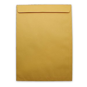 Envelope Saco de Papel Scrity Kraft Ouro 260mm x 360mm 80g