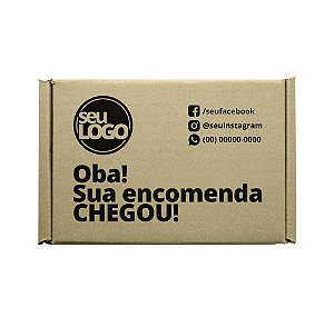 Caixas de Papelão Montável Personalizada 19x17x7 cm