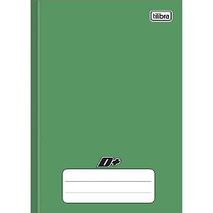 Caderno Brochura Capa Dura 1/4 D+ Verde 96flhs Tilibra