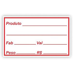 Etiqueta Validade/Fabricacao c/100 Etiq - Grespan - 1 Rolo C/ 100 Etiquetas