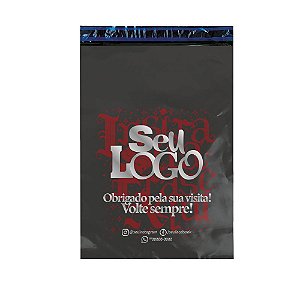 Envelope Personalizado Cinza Sem Bolha 26x36  - Seu Logo